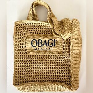 Obagi Straw Tote Bag - NWT